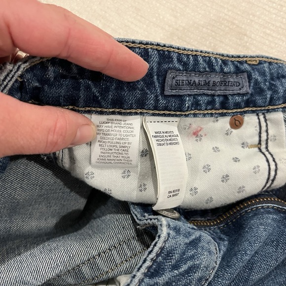 LUCKY BRAND Womens Sienna slim boyfriend Jeanna Sz 0/25 Vintage - Picture 9 of 10